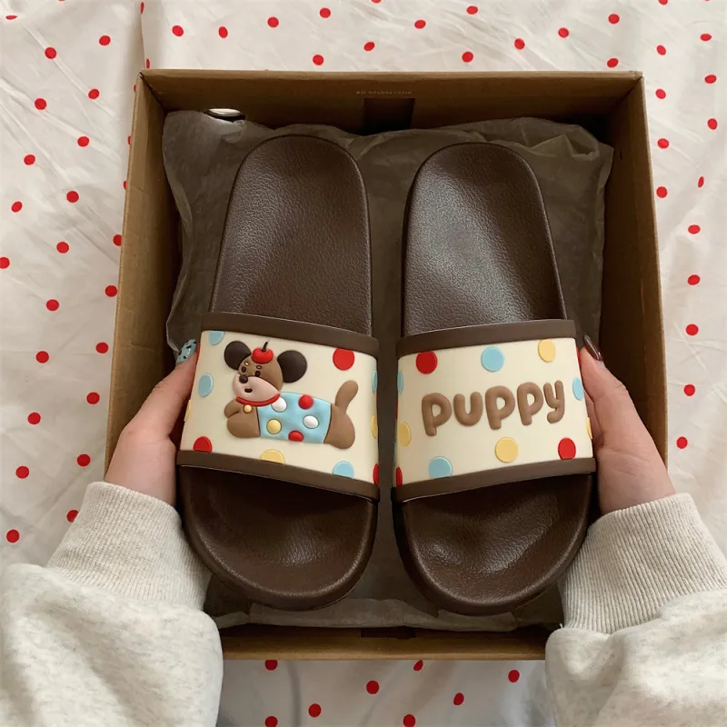 Thin Strips Home Slippers Unisex-4