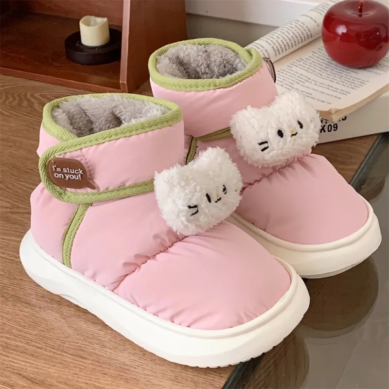 Thin Strips Cotton Slippers Unisex, White-9