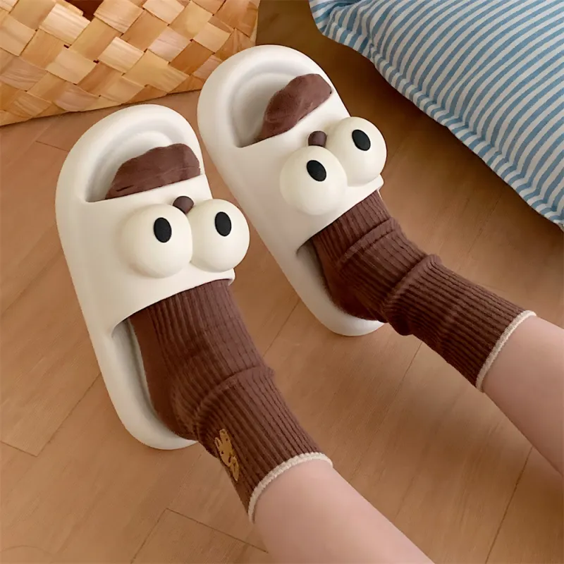Thin Strips Slippers Unisex, Distant Sky Blue-10