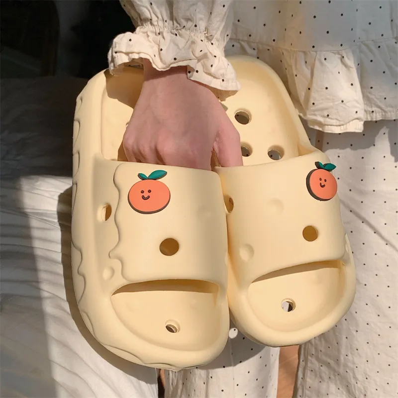 Thin Strips Sandal Slippers Unisex, Cream White-10
