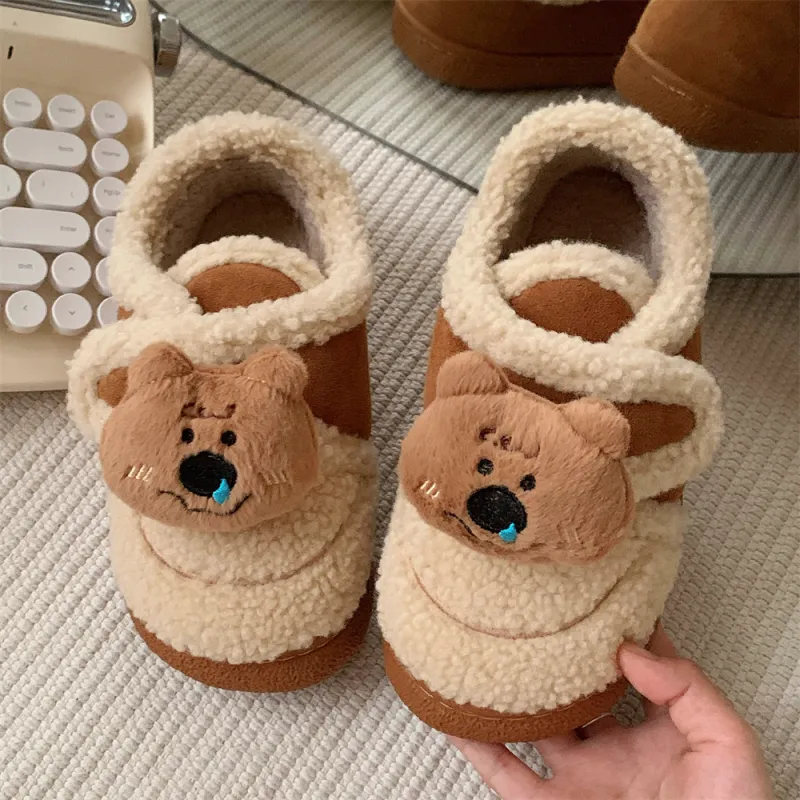 Thin Strips Cotton Slippers Women's-4