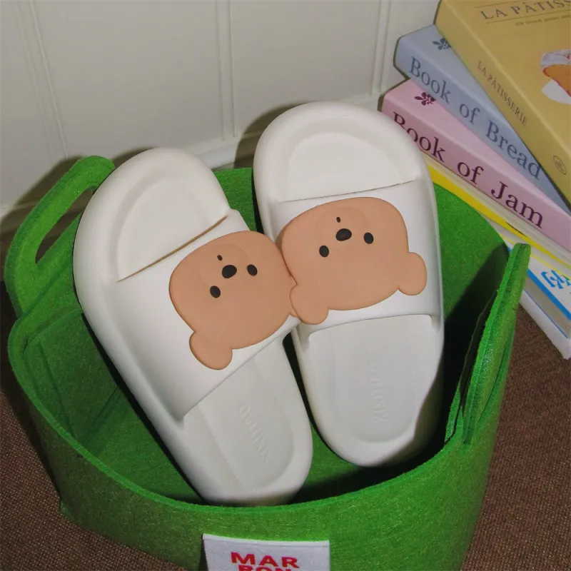 Thin Strips Sandal Slippers Light Yellow-7