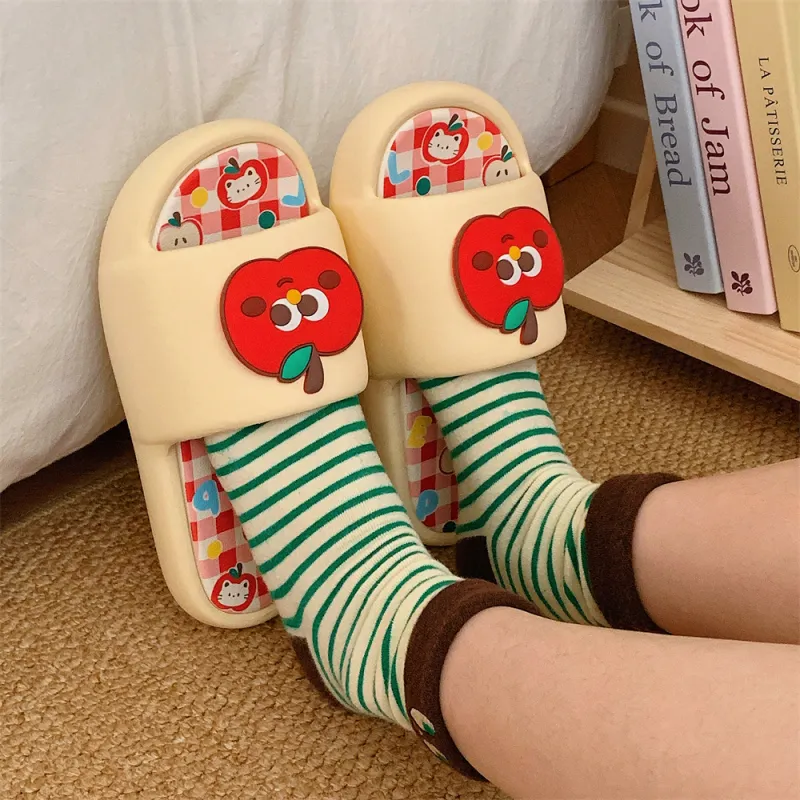 Thin Strips Slippers Women's, Black-10