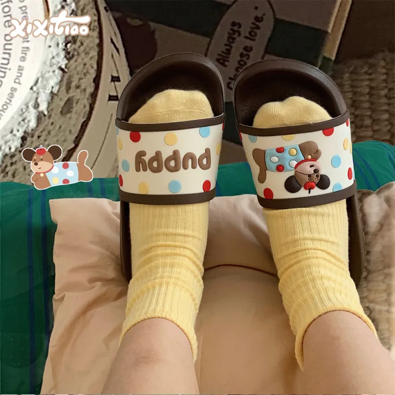 Thin Strips Home Slippers Unisex-2