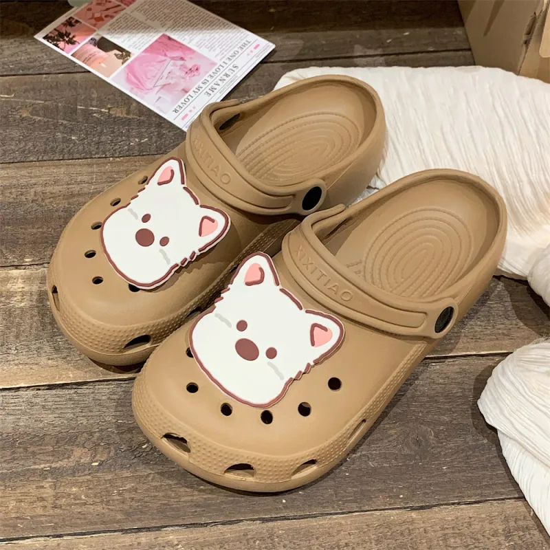 Thin Strips Slippers Unisex, Cream White-28