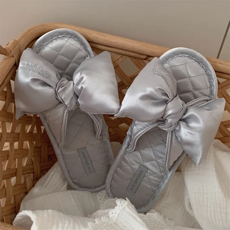 Thin Strips Cotton Linen Blend Slippers Unisex, Champagne-18