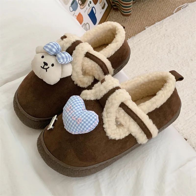 Thin Strips Cotton Slippers Women's, Light Brown-21