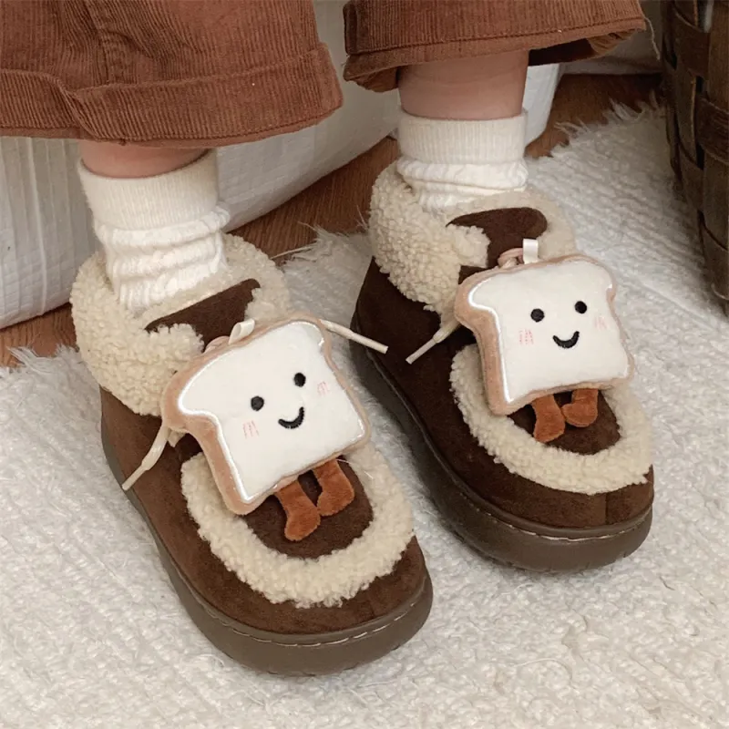 Thin Strips Cotton Slippers Women's Black-13