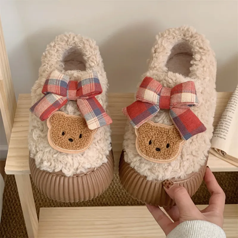Thin Strips Home Slippers Women's, White-9
