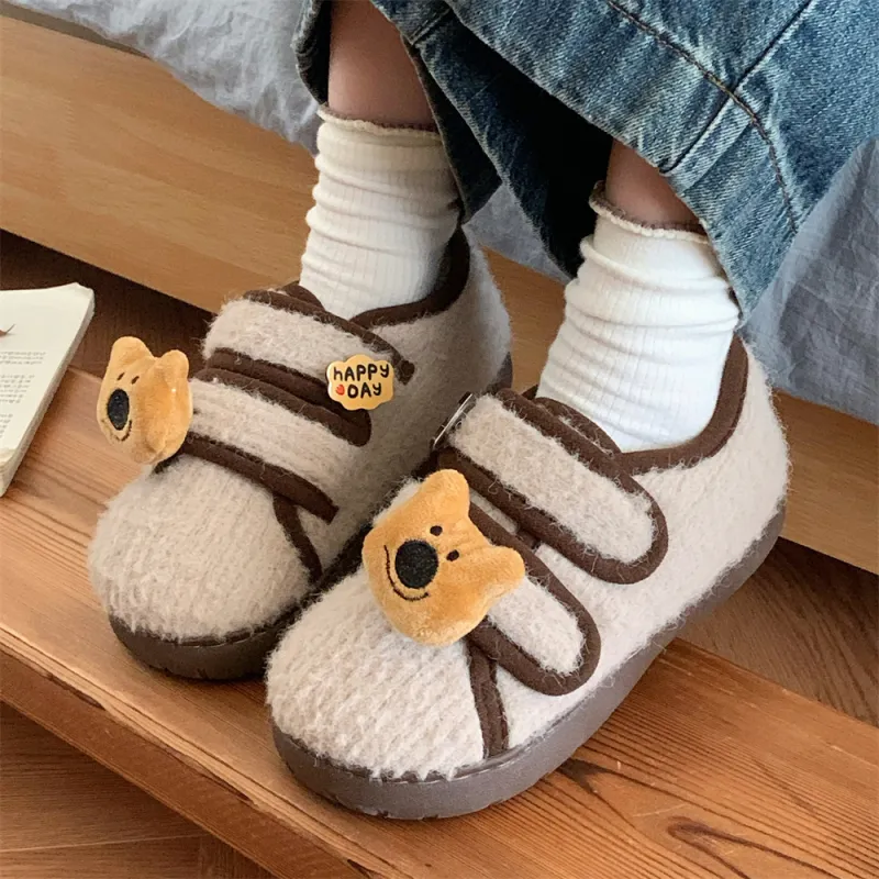Thin Strips Cotton Slippers Women's, Light Brown-17