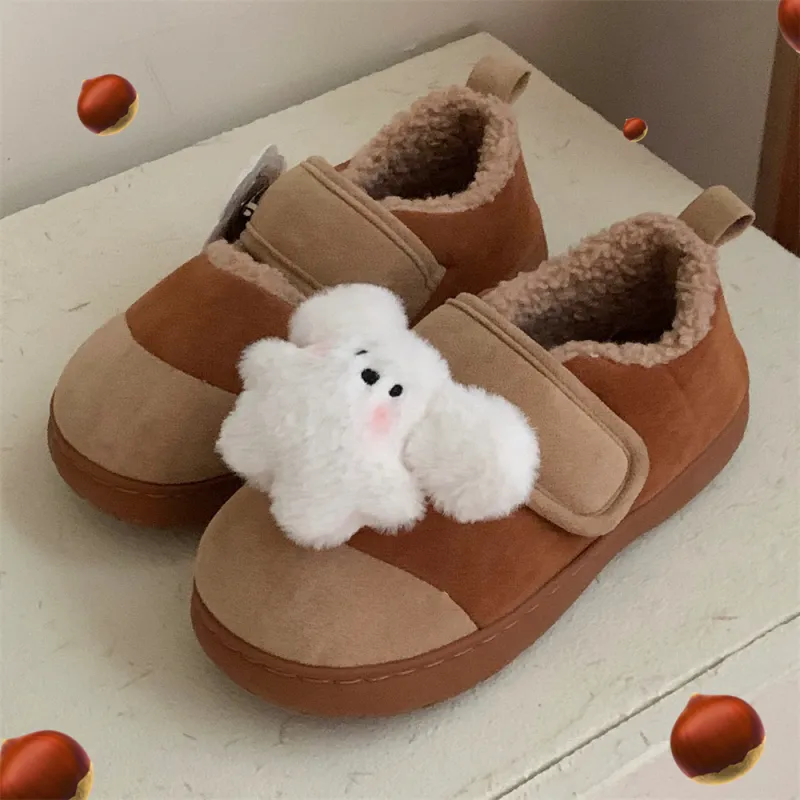 Thin Strips Cotton Slippers Women's, Light Blue-10