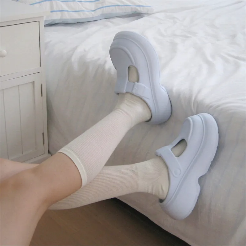 Thin Strips Slippers Women's Ecru-9