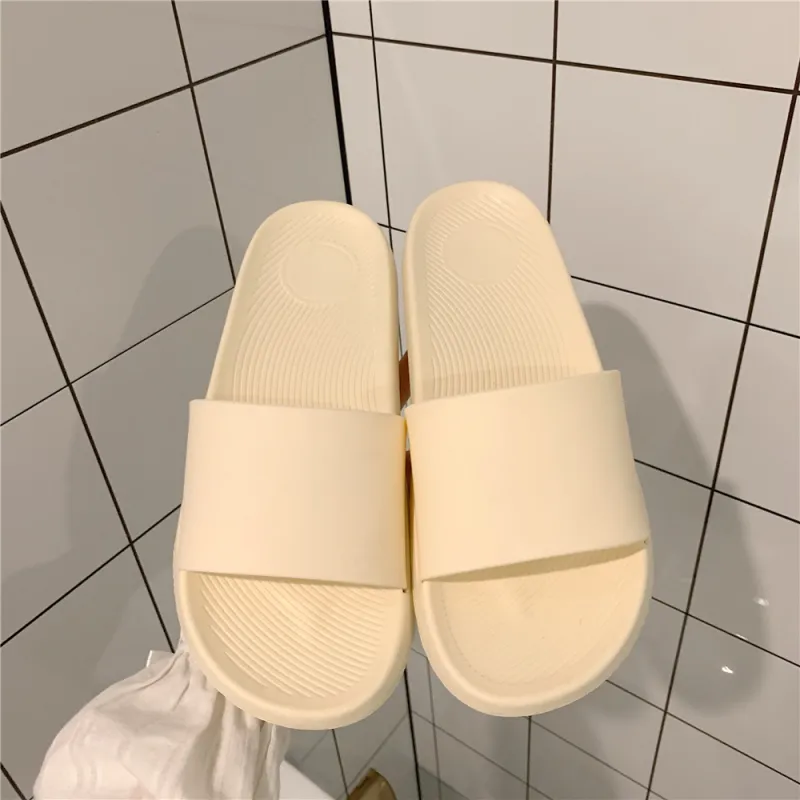 Thin Strips Slippers Unisex, Ecru-6