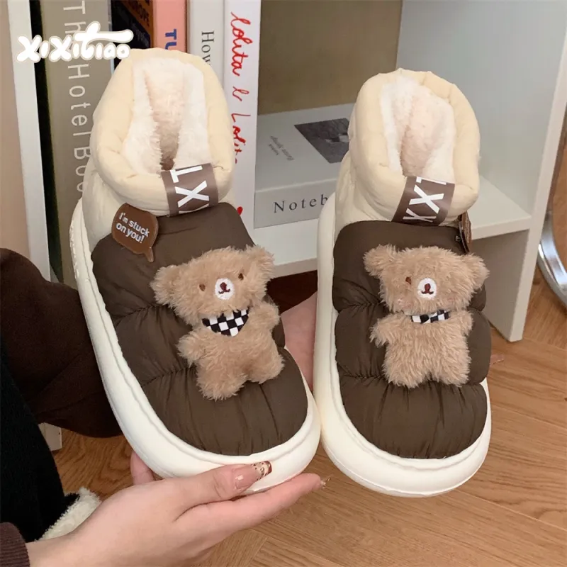 Thin Strips Cotton Slippers Unisex, Orange-13