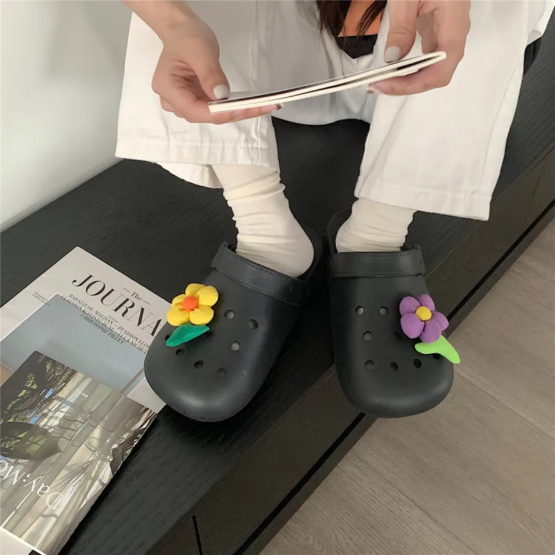 Thin Strips Slippers Unisex, White-15
