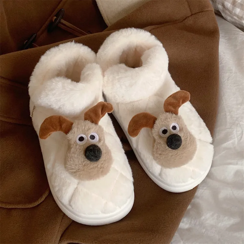 Thin Strips Cotton Slippers Women's, Ivory-3