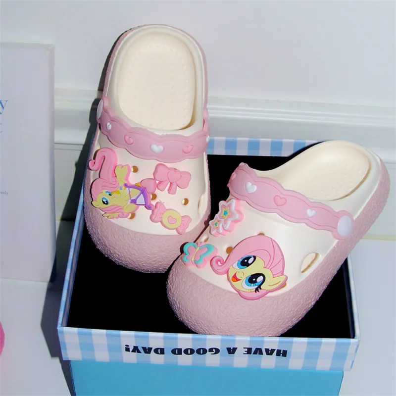 Thin Strips x MY LITTLE PONY Sandal Slippers Women's, White/Pink-16