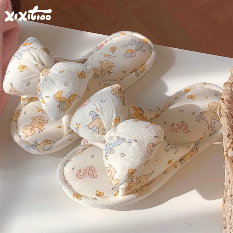 Thin Strips Slippers Women's Ecru-2