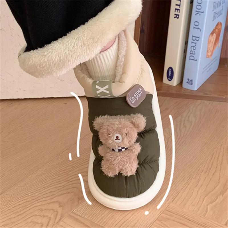 Thin Strips Cotton Slippers Unisex, Orange-11