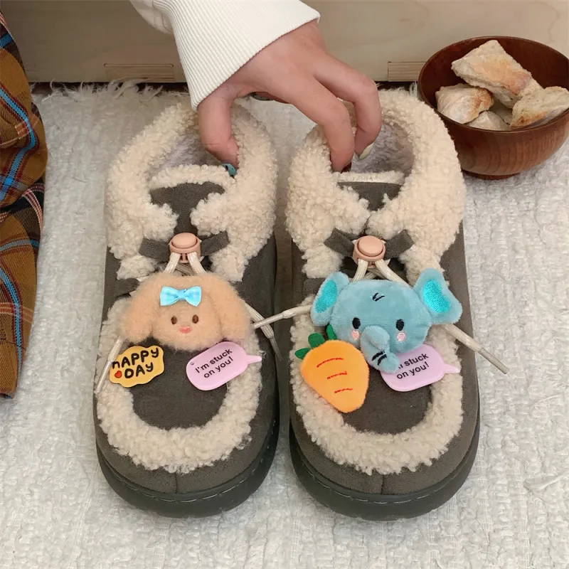 Thin Strips Cotton Slippers Women's Jasper-4