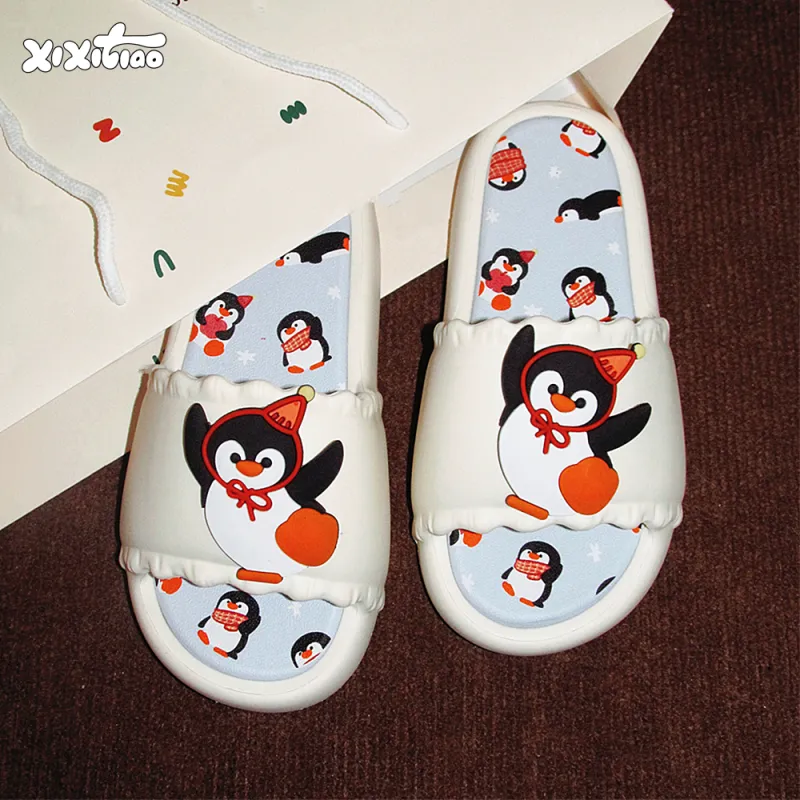 Thin Strips Slippers Women's, Black-7