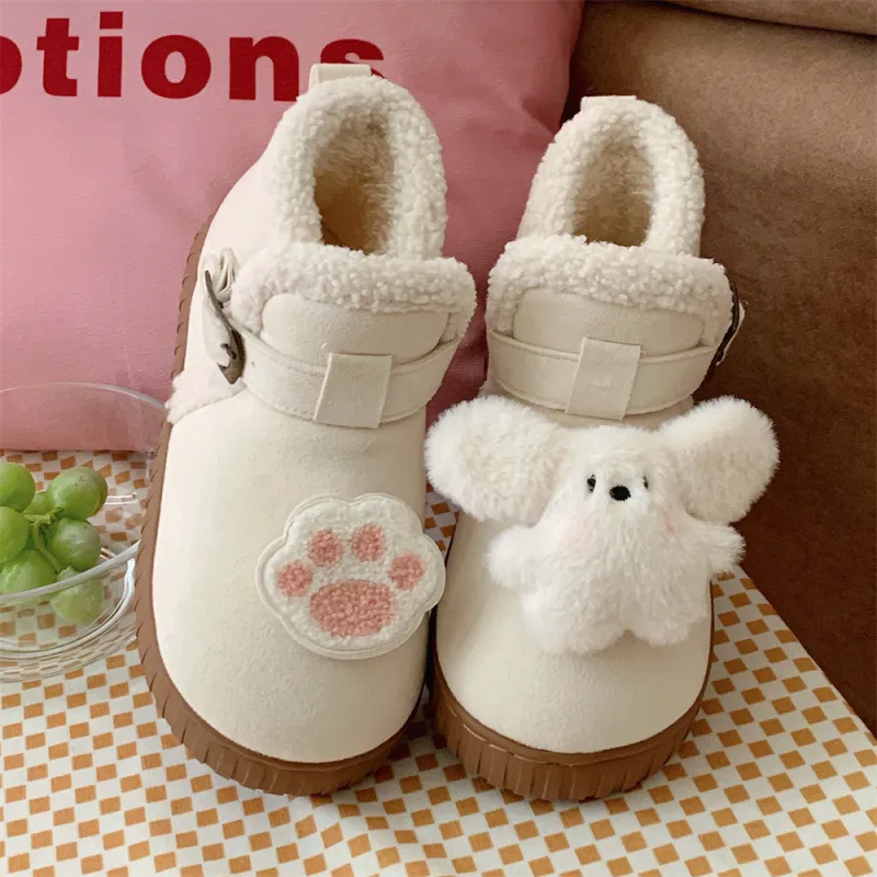 Thin Strips Cotton Slippers Women's, White/Pink-2