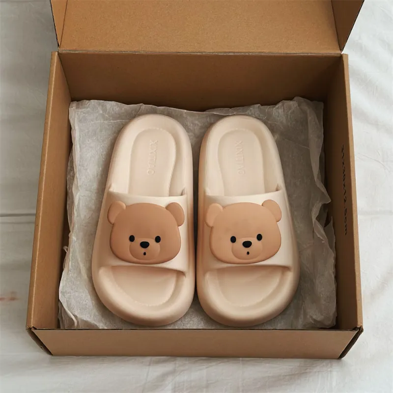 Thin Strips Sandal Slippers Light Yellow-14