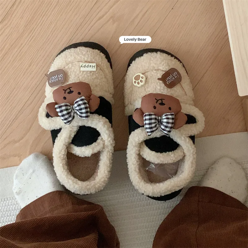 Thin Strips Cotton Slippers Women's, Light Brown-12