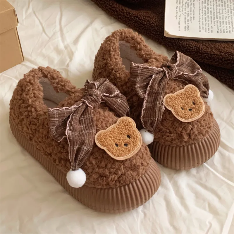 Thin Strips Cotton Slippers Women's Khaki-16
