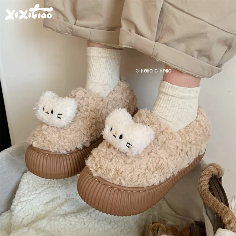 Thin Strips Slippers Women's, Brown-8