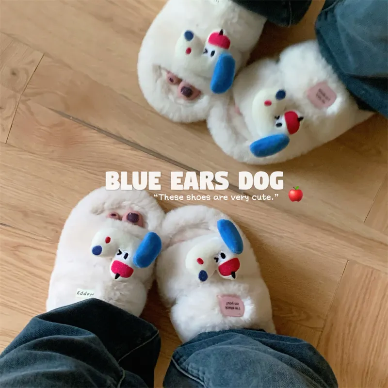 Thin Strips Cotton Slippers Women's, White-6