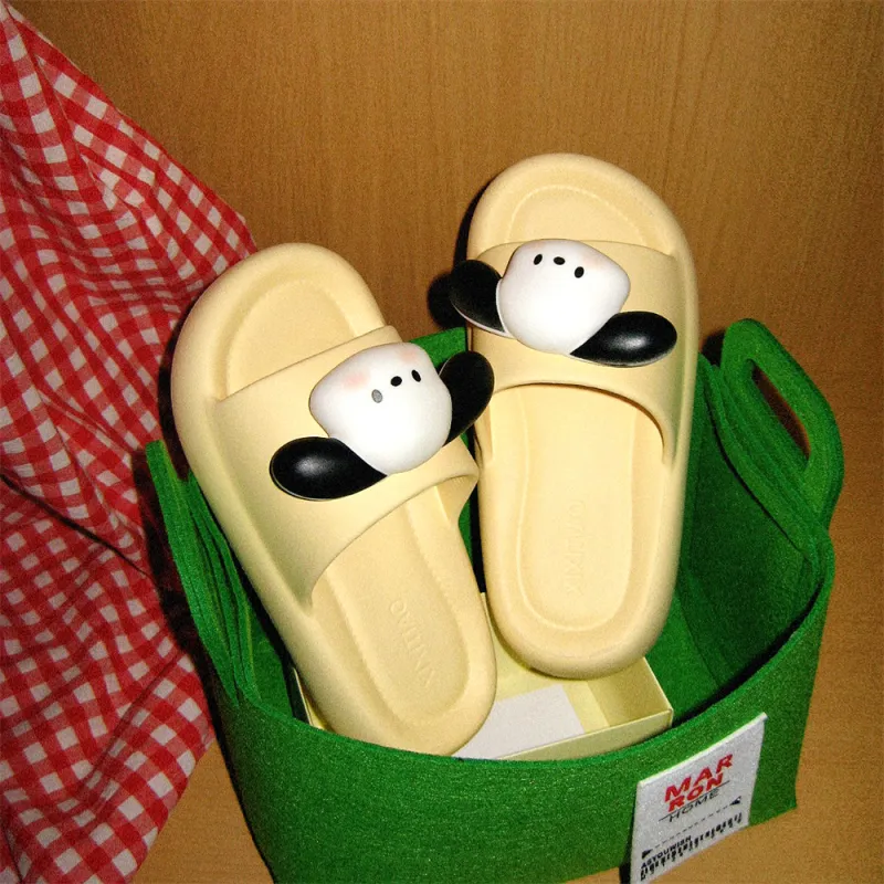 Thin Strips Sandal Slippers Unisex White-11