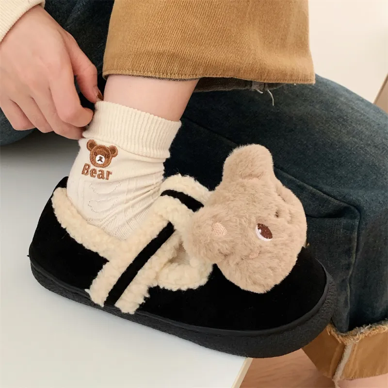 Thin Strips Cotton Slippers Women's, Light Brown-12