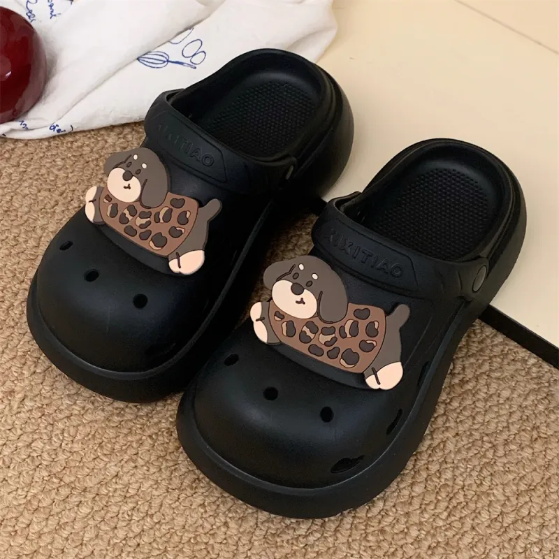 Thin Strips Slippers Women's, Black Brown-18
