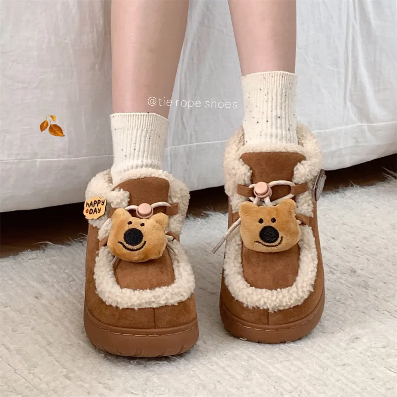 Thin Strips Cotton Slippers Women's, Light Brown-3