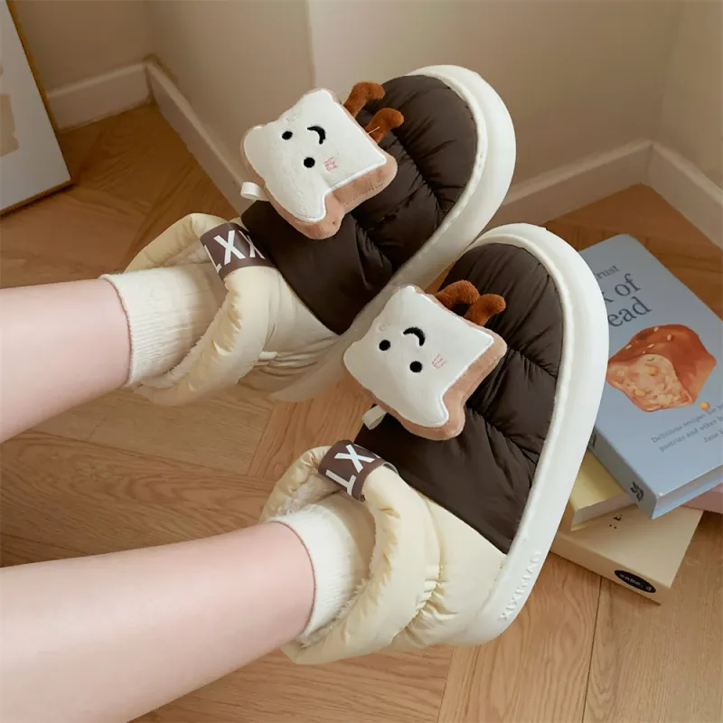 Thin Strips Cotton Slippers Unisex, Army Green-3