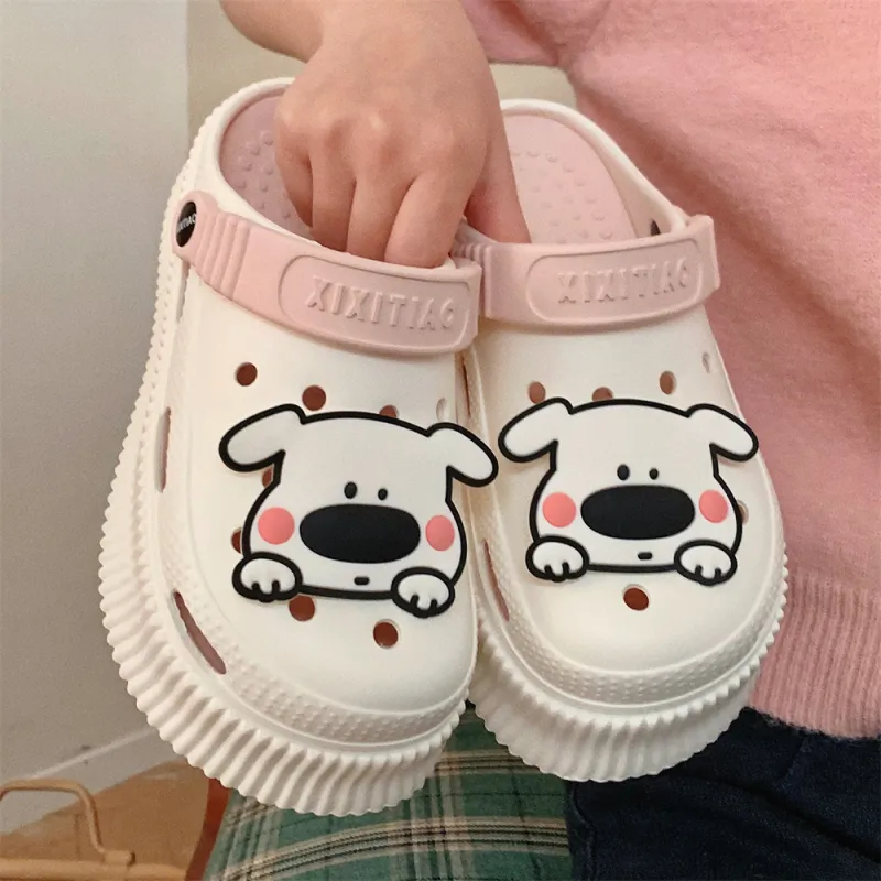 Thin Strips Sandal Slippers Women's, White-6
