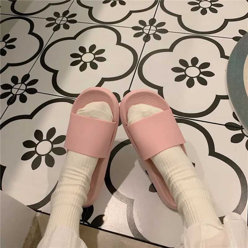 Thin Strips Slippers Unisex, Ecru-12
