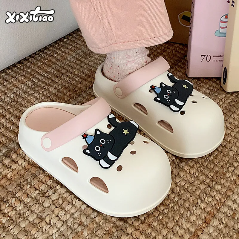 Thin Strips Home Slippers Women's, White Yellow-8