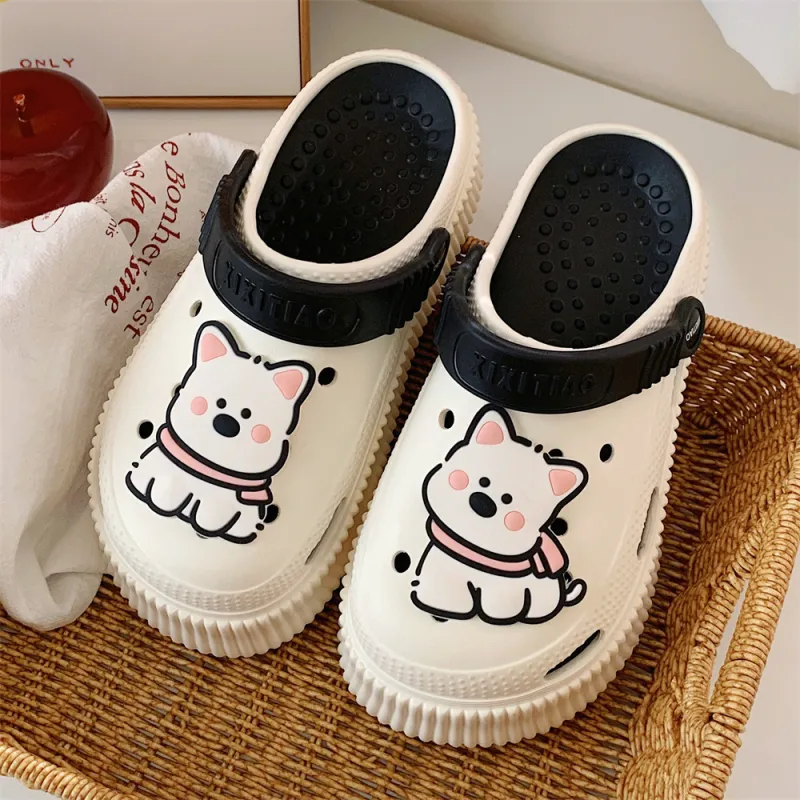 Thin Strips Slippers Women's, White+Egg Yolk-20