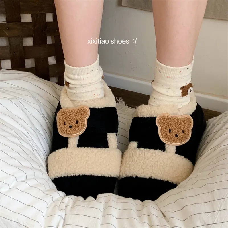 Thin Strips Cotton Slippers Women's, Light Brown-14