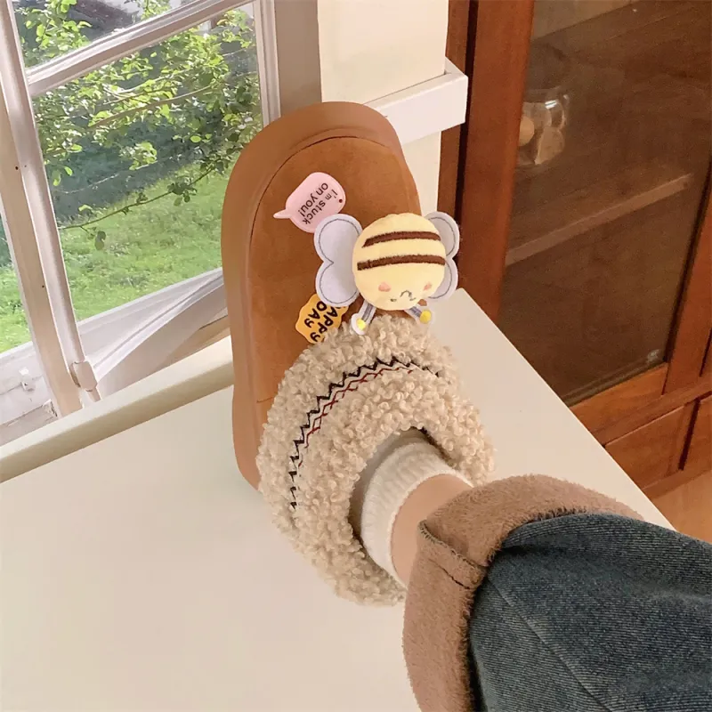 Thin Strips Cotton Slippers Women's-7