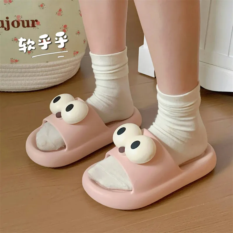 Thin Strips Slippers Unisex, Distant Sky Blue-16