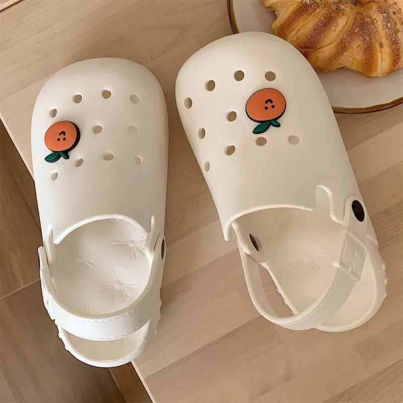 Thin Strips Sandal Slippers Unisex, White-4