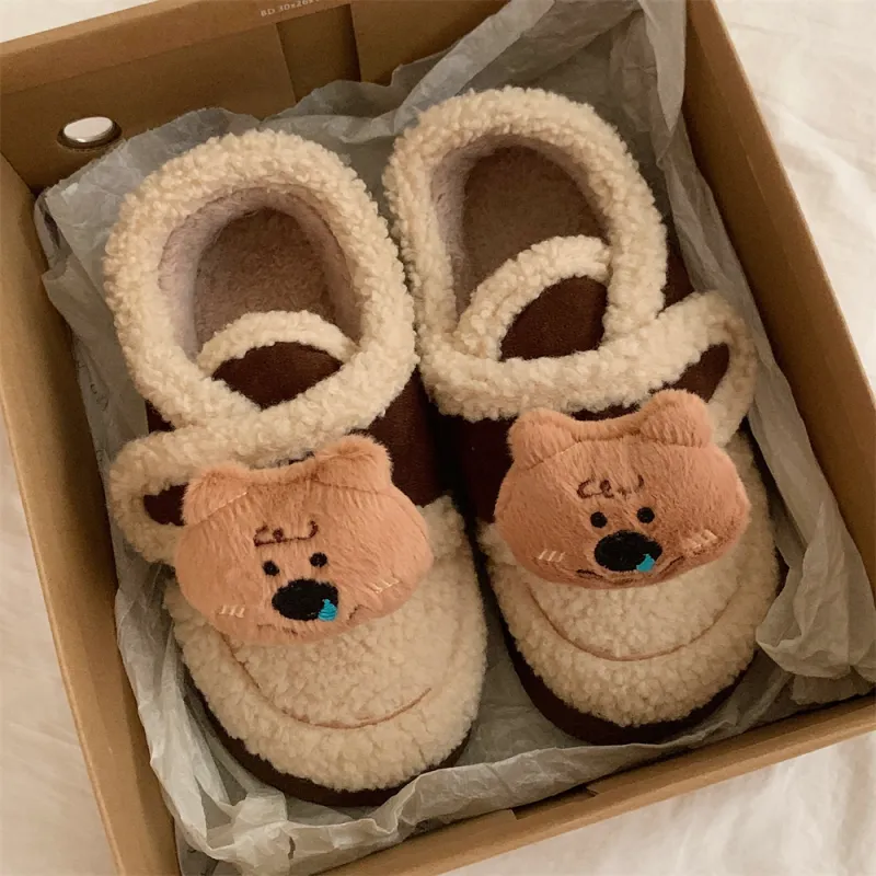 Thin Strips Cotton Slippers Women's-8