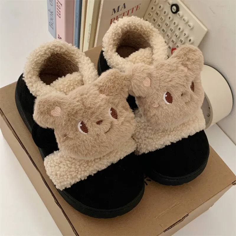 Thin Strips Cotton Slippers Women's, Light Brown-15