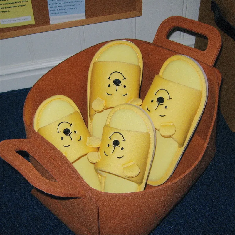 Thin Strips x Disney Home Slippers Unisex, Yellow-6