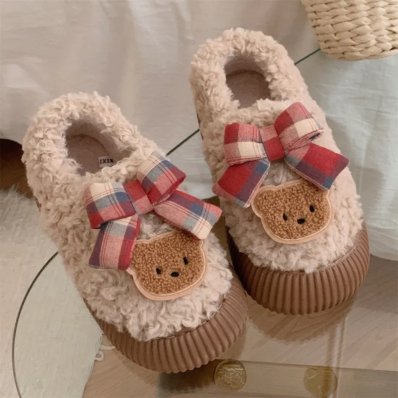 Thin Strips Home Slippers Women's, White-7