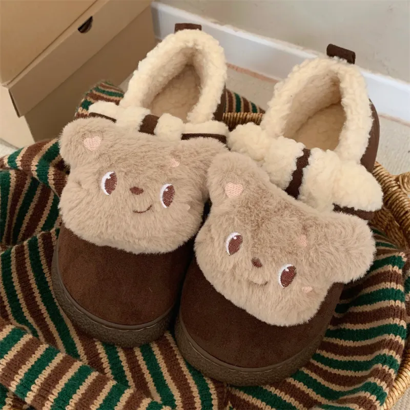 Thin Strips Cotton Slippers Women's, Light Brown-7