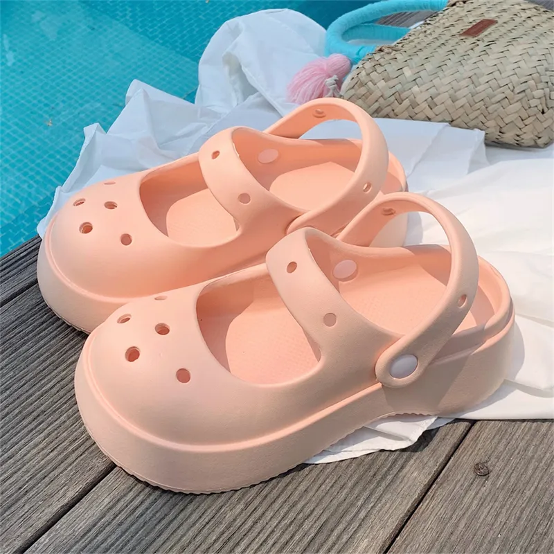 Thin Strips Slippers Women's, Cream White-14